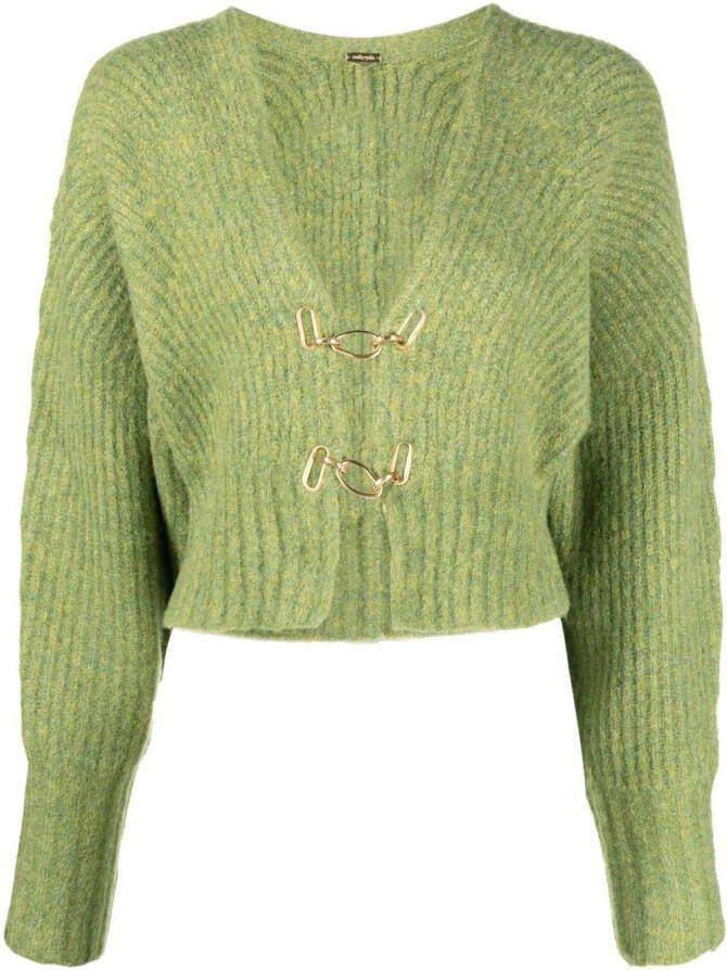 Cult Gaia Cropped vest Groen
