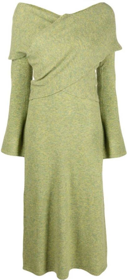 Cult Gaia Gedrapeerde jurk Groen
