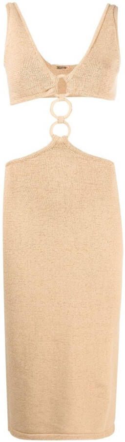 Cult Gaia Jurk met ringdetail Geel