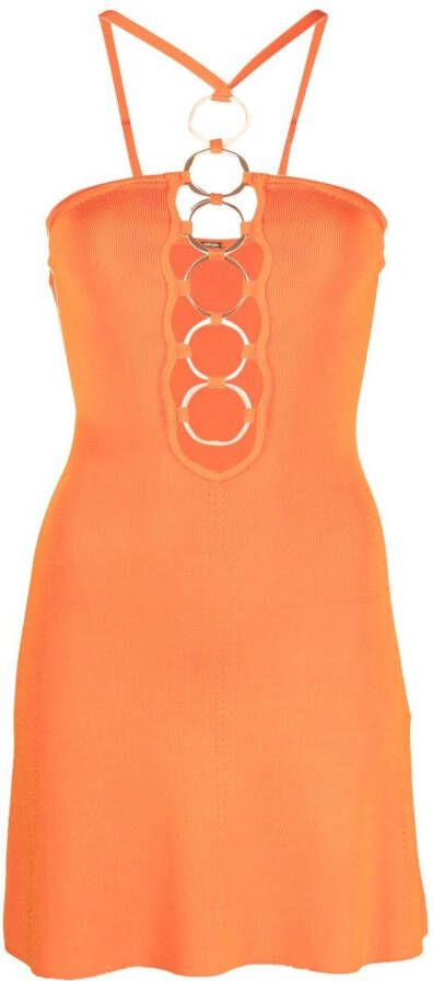 Cult Gaia Mini-jurk met ringdetail Oranje