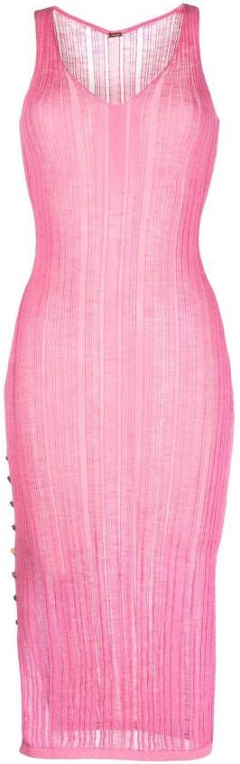 Cult Gaia Mouwloze jurk Roze