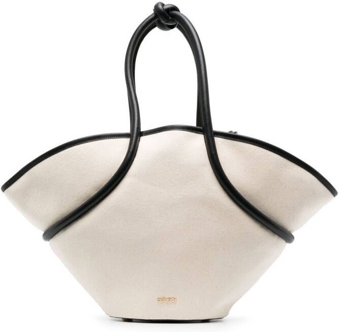 Cult Gaia Nami katoenen shopper Beige
