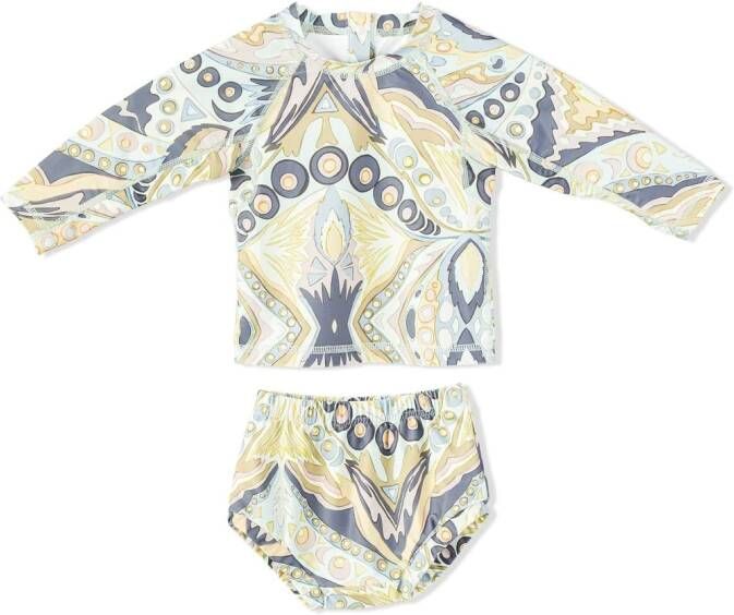 Cult Gaia Zwembroek met grafische print Wit