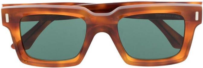 Cutler & Gross 1386 zonnebril met vierkant montuur Bruin