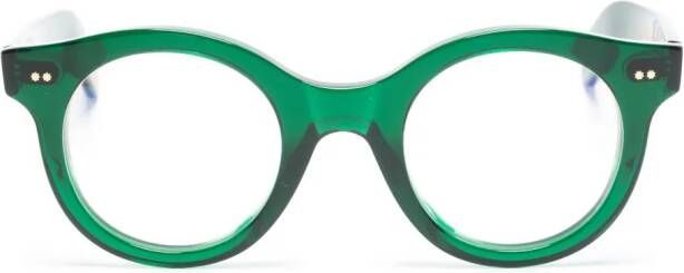 Cutler & Gross 1390 bril met rond montuur Groen