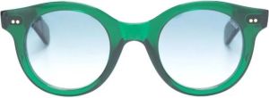 Cutler & Gross 1390 zonnebril met rond montuur Groen