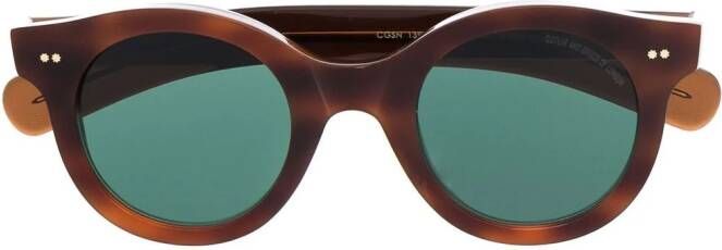 Cutler & Gross 1390 zonnebril met rond montuur Bruin