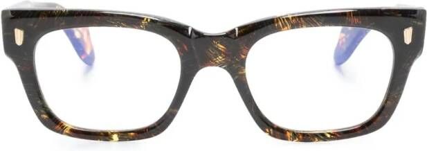 Cutler & Gross 1391 bril met rechthoekig montuur Bruin