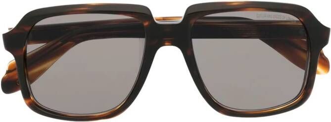 Cutler & Gross 1397 zonnebril met vierkant montuur Bruin