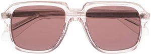 Cutler & Gross 1397 zonnebril met vierkant montuur Roze
