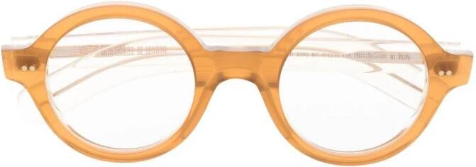 Cutler & Gross 1936 bril met rond montuur Geel