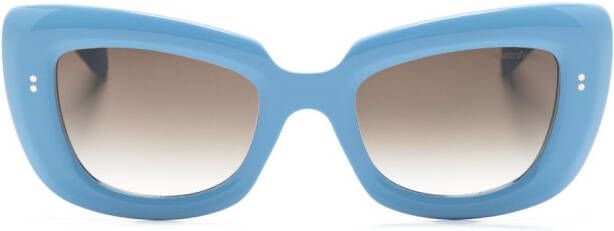 Cutler & Gross 9797 zonnebril met cat-eye montuur Blauw