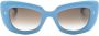 Cutler & Gross 9797 zonnebril met cat-eye montuur Blauw - Thumbnail 1