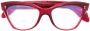 Cutler & Gross Bril met cat-eye montuur Rood - Thumbnail 1