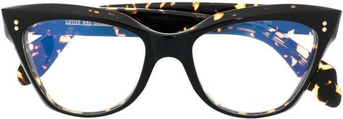 Cutler & Gross Bril met cat-eye montuur Zwart