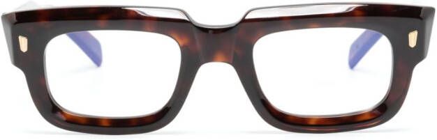 Cutler & Gross Bril met rechthoekig montuur Bruin