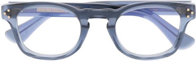 Cutler & Gross Bril met vierkant montuur Blauw