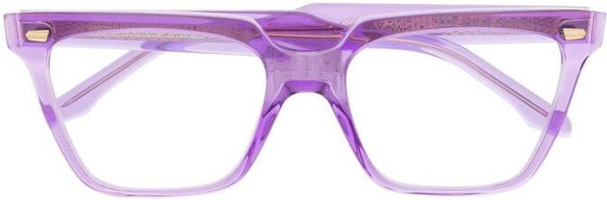 Cutler & Gross Bril met vierkant montuur Paars