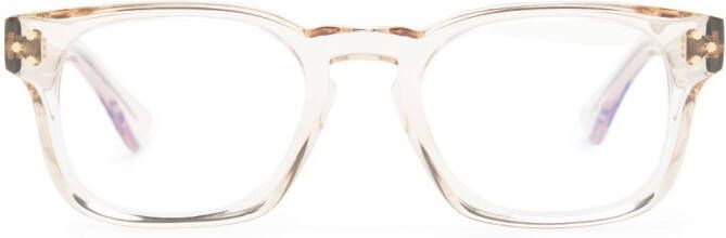 Cutler & Gross Bril met wayfarer montuur Beige