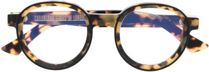 Cutler & Gross Bril met rond montuur Zwart