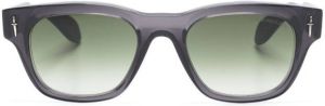 Cutler & Gross square-frame logo-plaque sunglasses Zwart