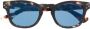 Cutler & Gross Zonnebril met schildpadschild design Blauw - Thumbnail 1