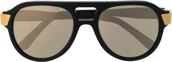 Cutler & Gross Zonnebril met oversized montuur Zwart