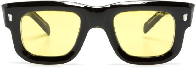 Cutler & Gross Zonnebril met rechthoekig montuur Zwart