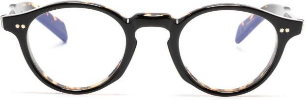 Cutler & Gross Zonnebril met schildpadschild design Bruin