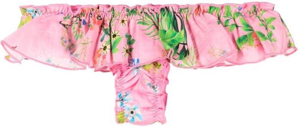 Cynthia Rowley Bikinislip met bloemenprint Roze