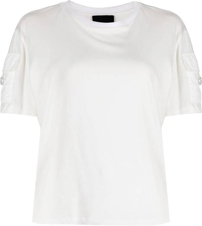 Cynthia Rowley T-shirt met opgestikte zak Wit