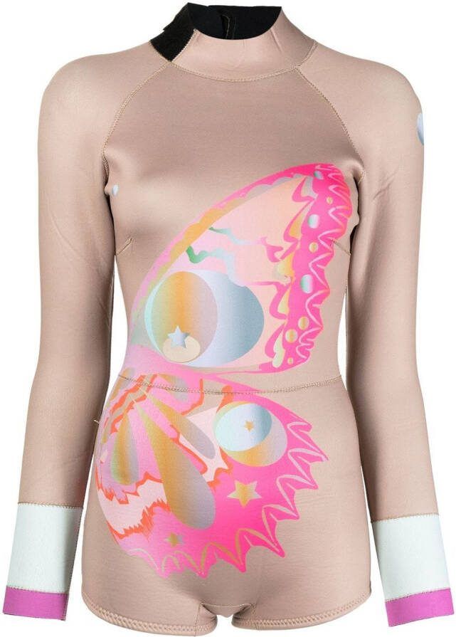 Cynthia Rowley Wetsuit met lange mouwen Bruin