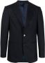 D4.0 Blazer met enkele rij knopen Blauw - Thumbnail 1