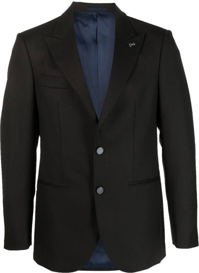 D4.0 Blazer met enkele rij knopen Bruin