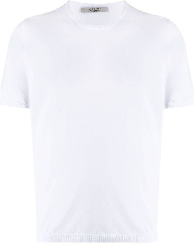 D4.0 Fijngebreid T-shirt Wit