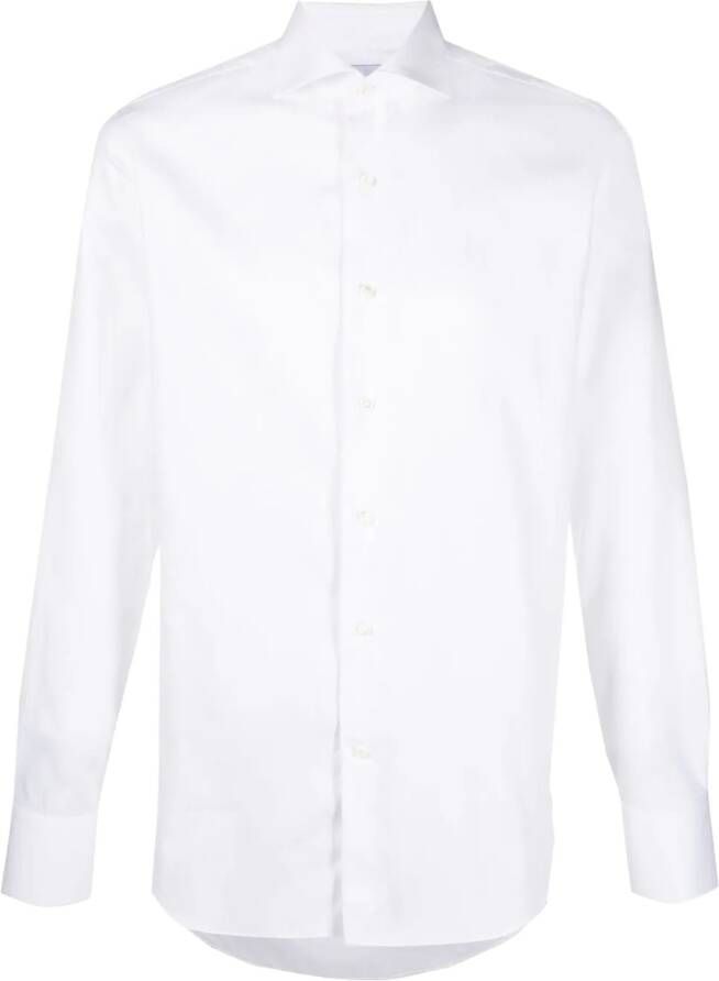 D4.0 Overhemd met gespreide kraag Wit