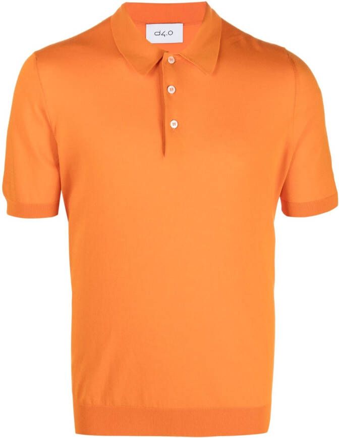 D4.0 Katoenen poloshirt Oranje