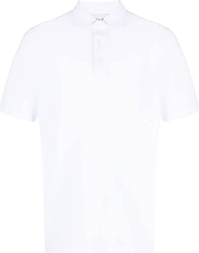 D4.0 Katoenen poloshirt Wit