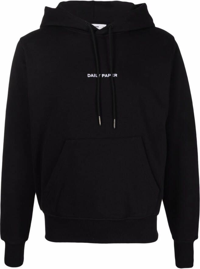 Daily Paper Hoodie met geborduurd logo Zwart