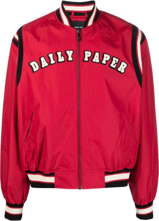 Daily Paper Bomberjack met logopatch Rood