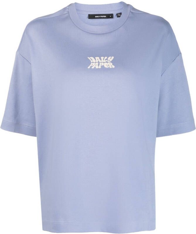 Daily Paper T-shirt met logoprint Blauw