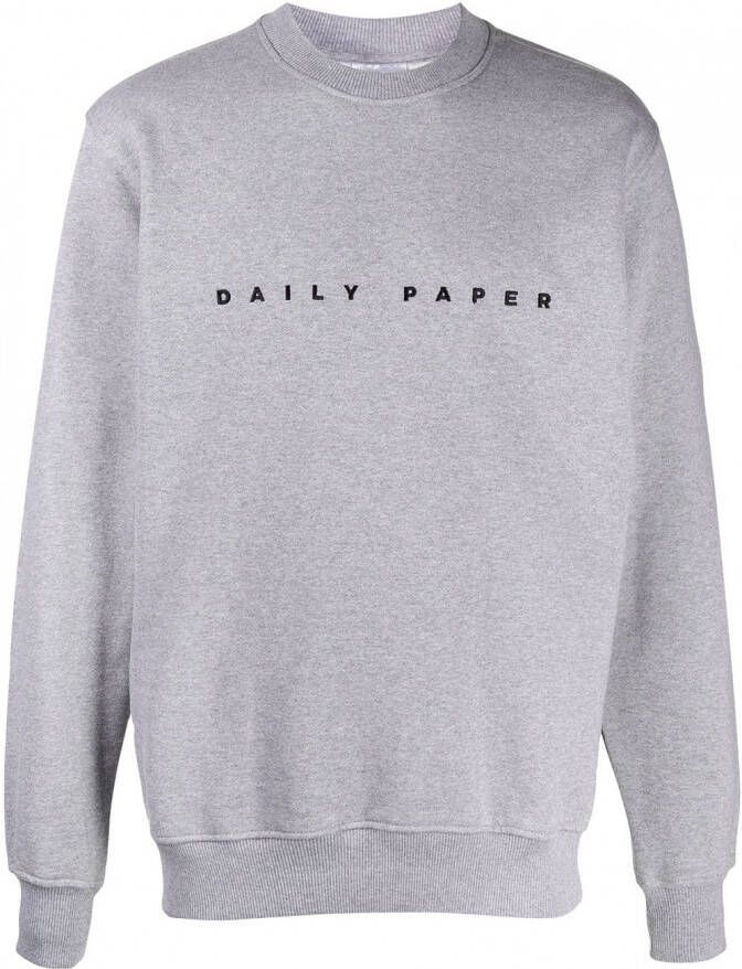 Daily Paper Sweater met geborduurd logo Grijs