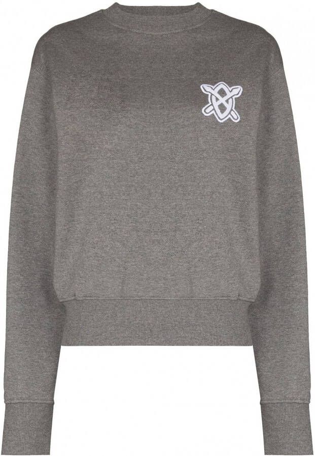 Daily Paper Sweater met geborduurd logo Grijs