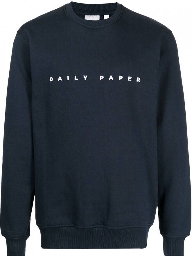Daily Paper Sweater met logoprint Blauw