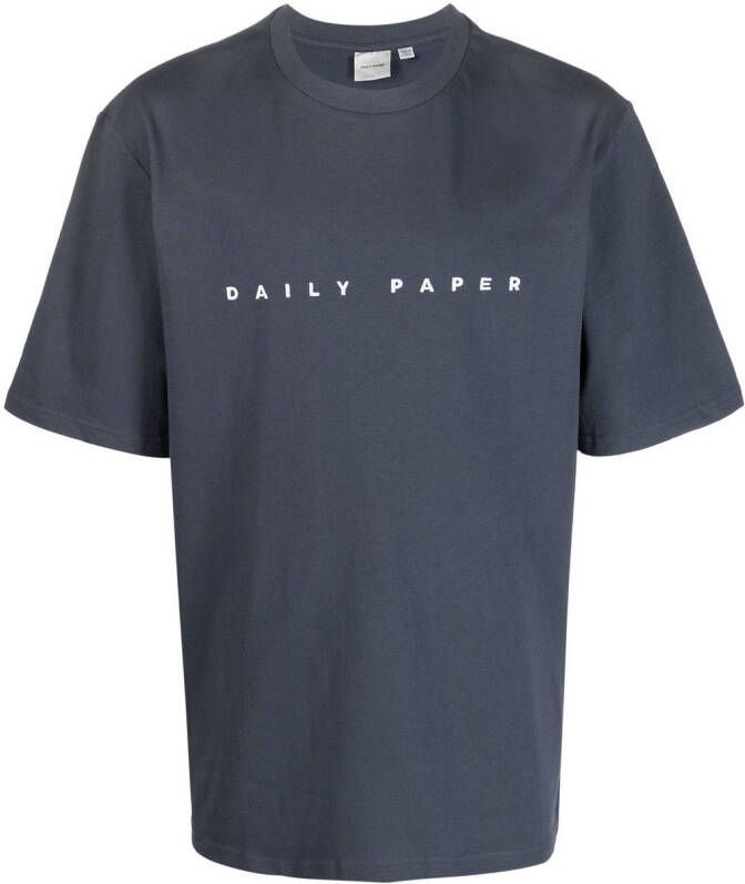 Daily Paper T-shirt met logoprint Blauw