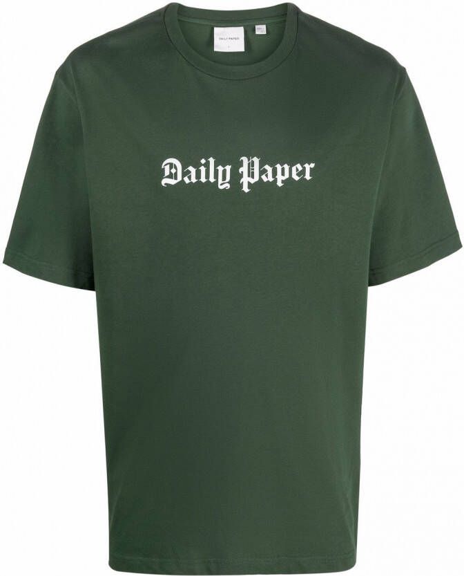 Daily Paper T-shirt met logoprint Groen
