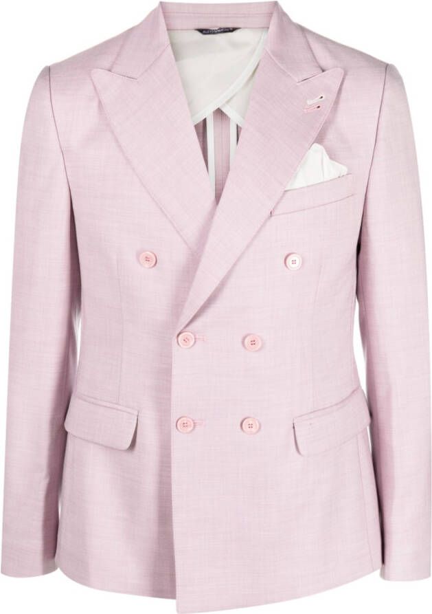 Daniele Alessandrini Blazer met dubbele rij knopen Roze