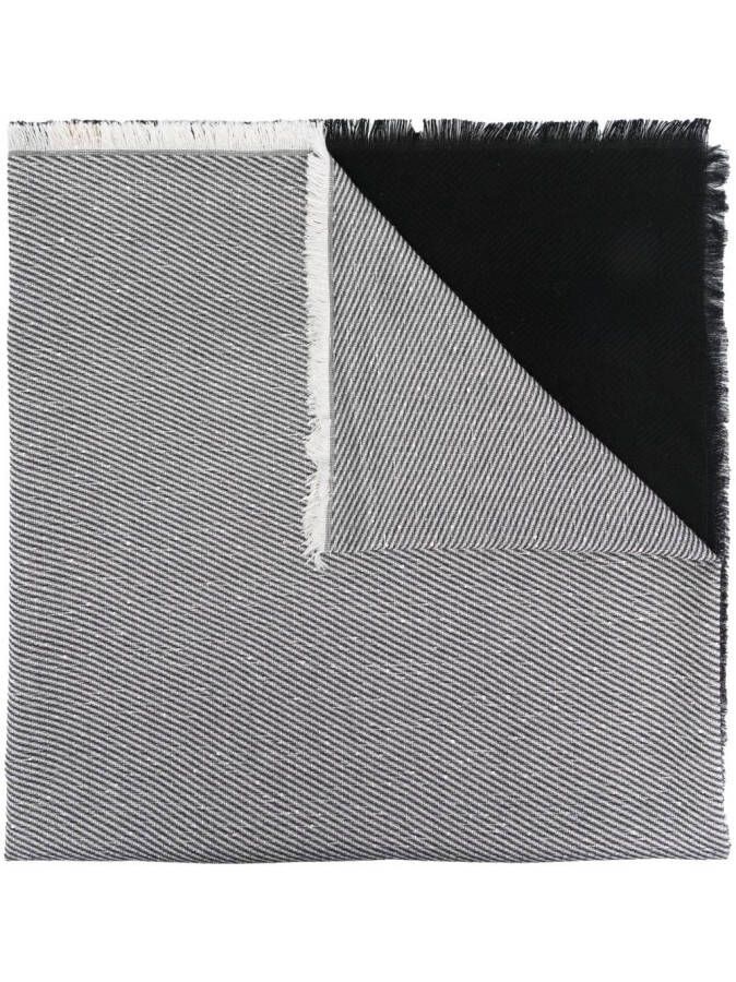 D'aniello Sjaal met colourblocking Zwart