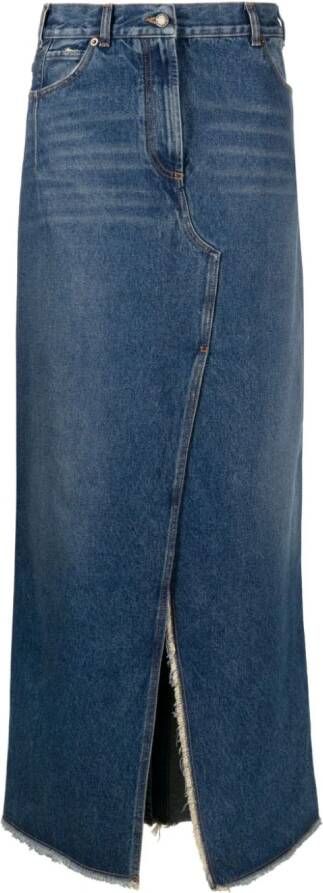 DARKPARK Denim maxi-rok Blauw