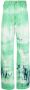DARKPARK Jeans met tie-dye print Groen - Thumbnail 1